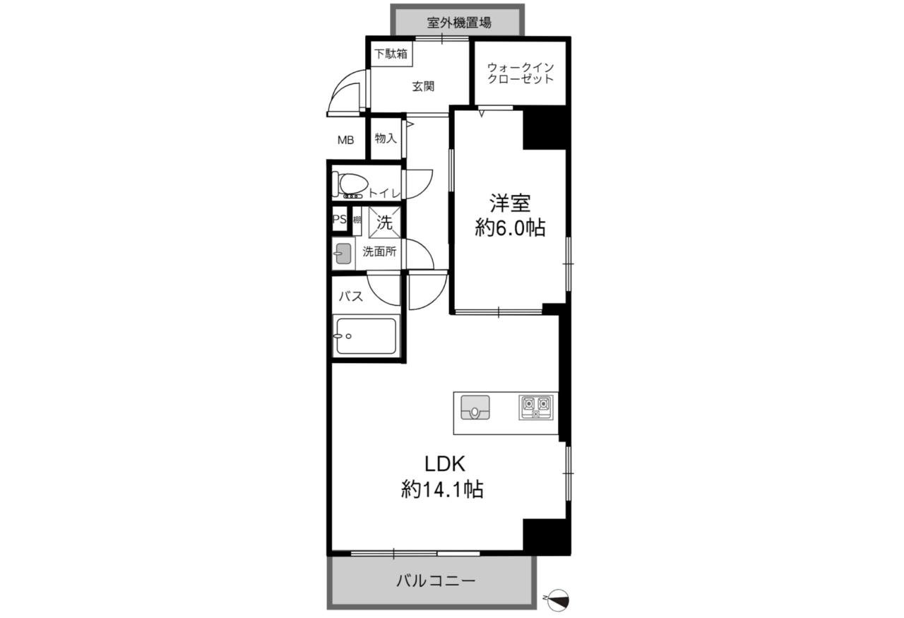 アーバングレース東松戸1LDK